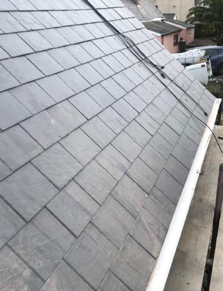 Pitch slate roofing project in South Devon