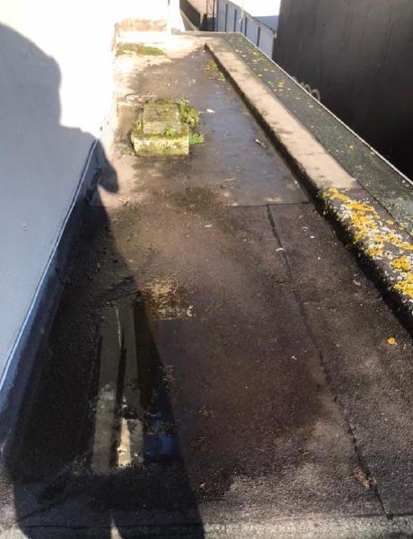 Flat roofing project in South Devon